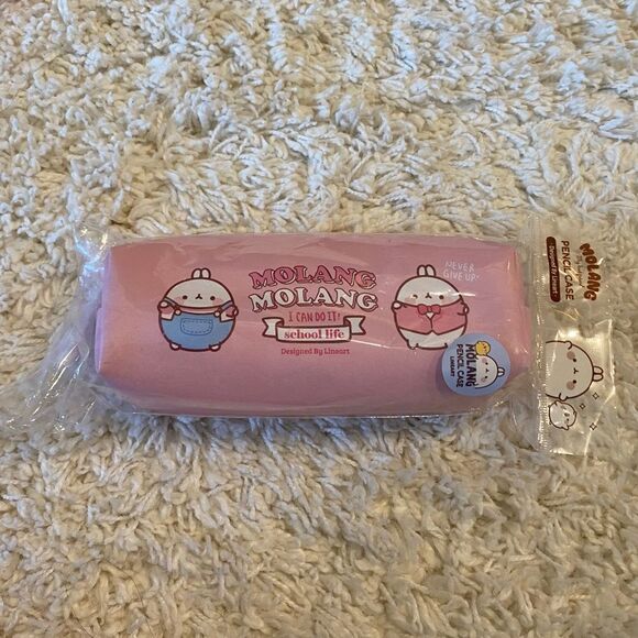 Cute Korean Design Molang Pencil Case/Storage. Pink. OS. Kidcore. Gifts. Fun. - Picture 2 of 4